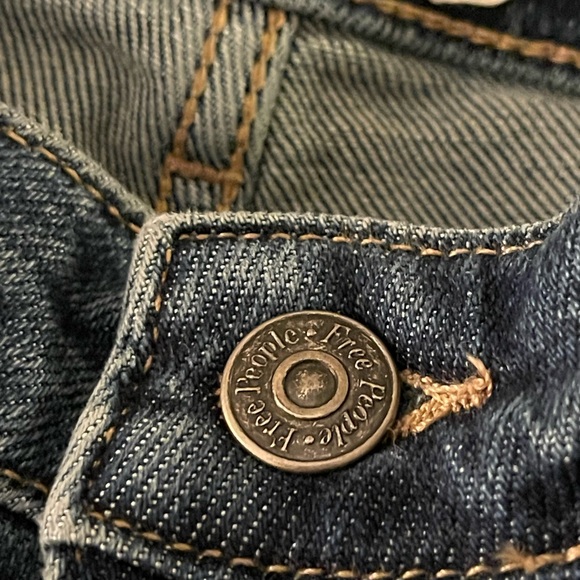 Free People Distressed Boot Cut Jeans 28 - Picture 2 of 13